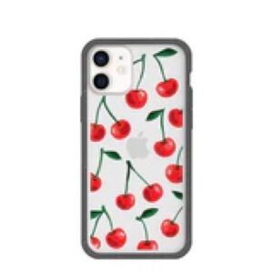 Pela Clear Cherry Bomb iPhone 12 Mini Compostable Case